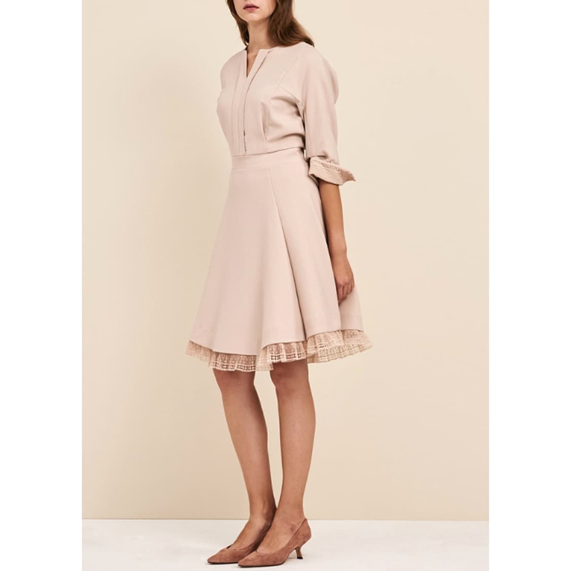 마인 MINE 레이스 플레어 원피스 상품이미지1