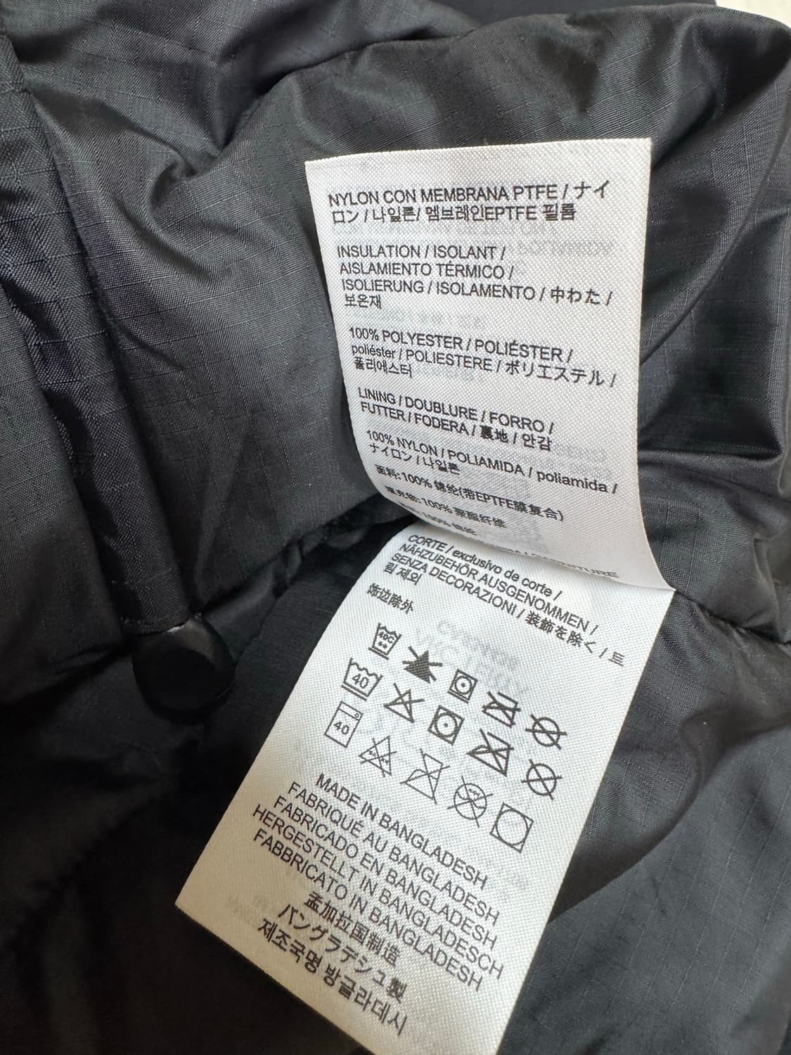 [M] 아크테릭스 리프 콜드 WX LT gen2 논후디 블랙 상품이미지9