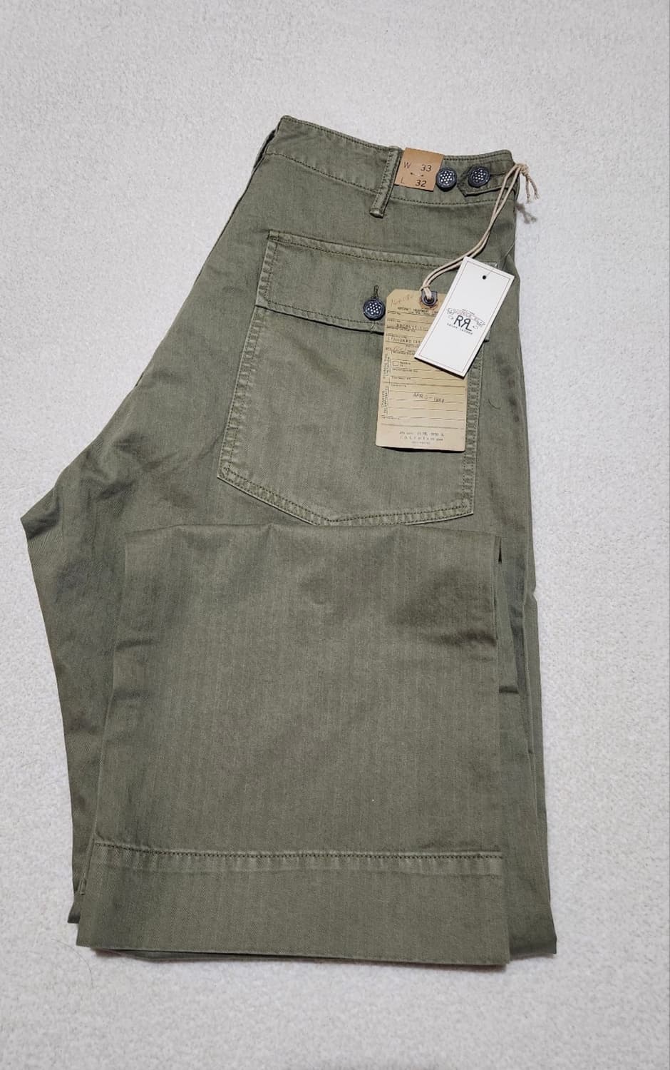 [새상품] Rrl 헤링본 퍼티그 33X32 상품이미지2