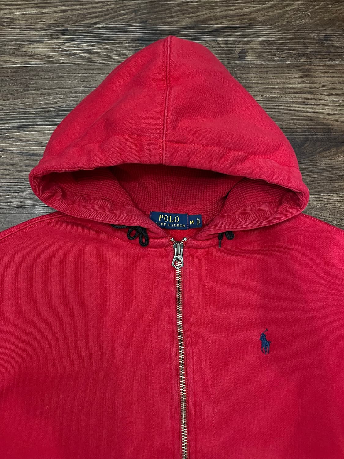 폴로 랄프로렌 레드 써멀 후드집업 상품이미지2
