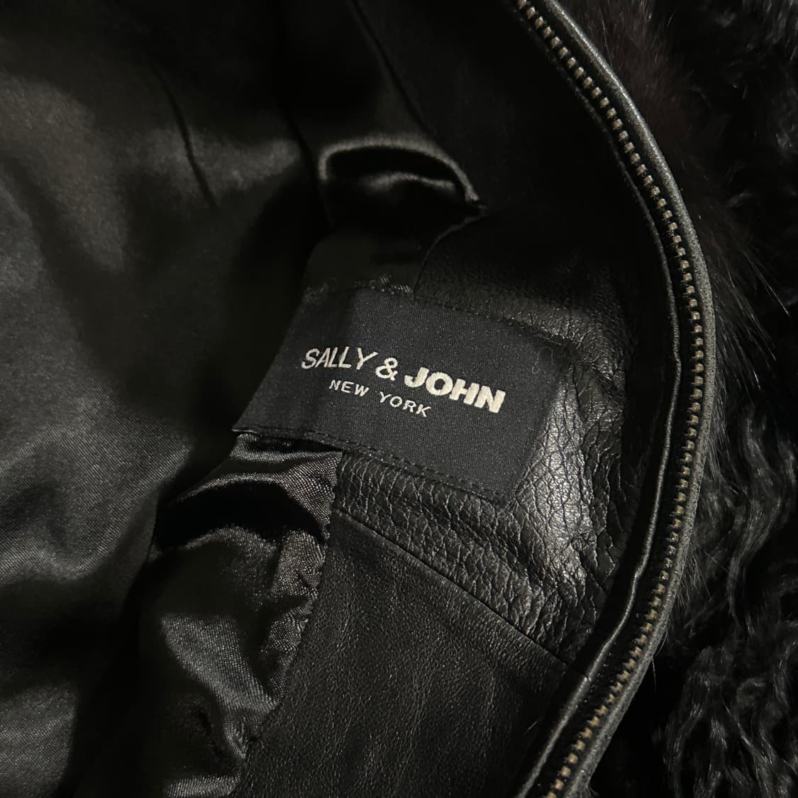 택포•빈티지 sally&john 폭스퍼 양가죽 버클 퍼자켓 상품이미지9