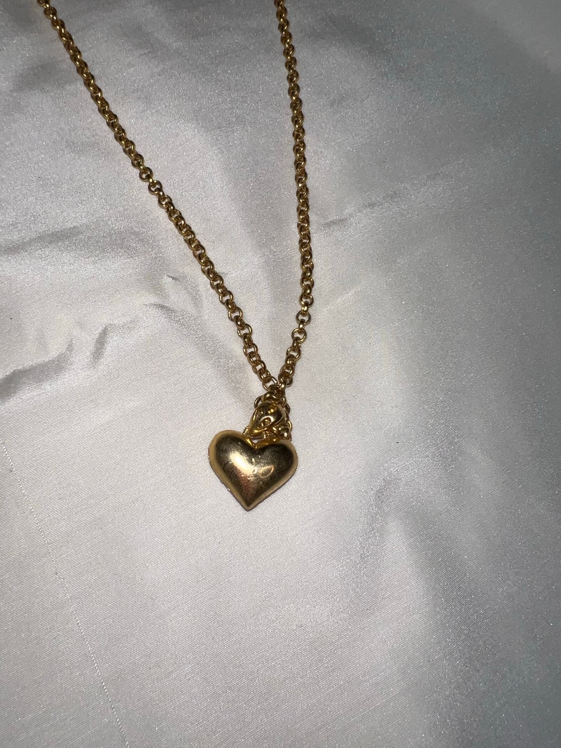 Y2k mood france vintage heart necklace 상품이미지3