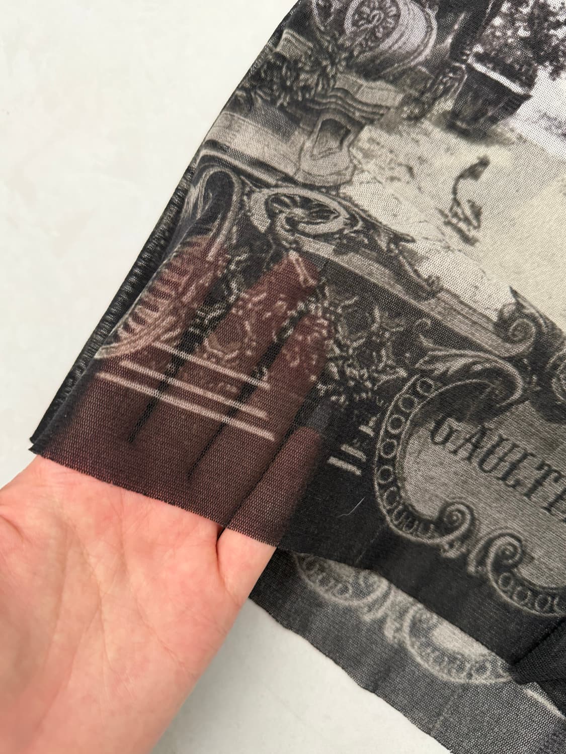 Jean Paul Gaultier 메쉬 블랙 탑  상품이미지8