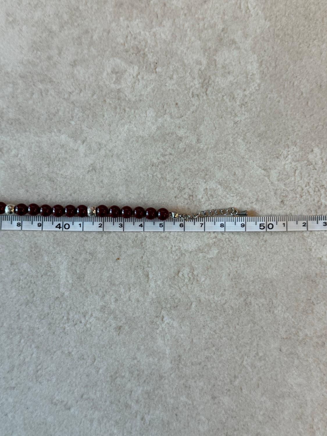 적색비즈 레이어드 목걸이 상품이미지3