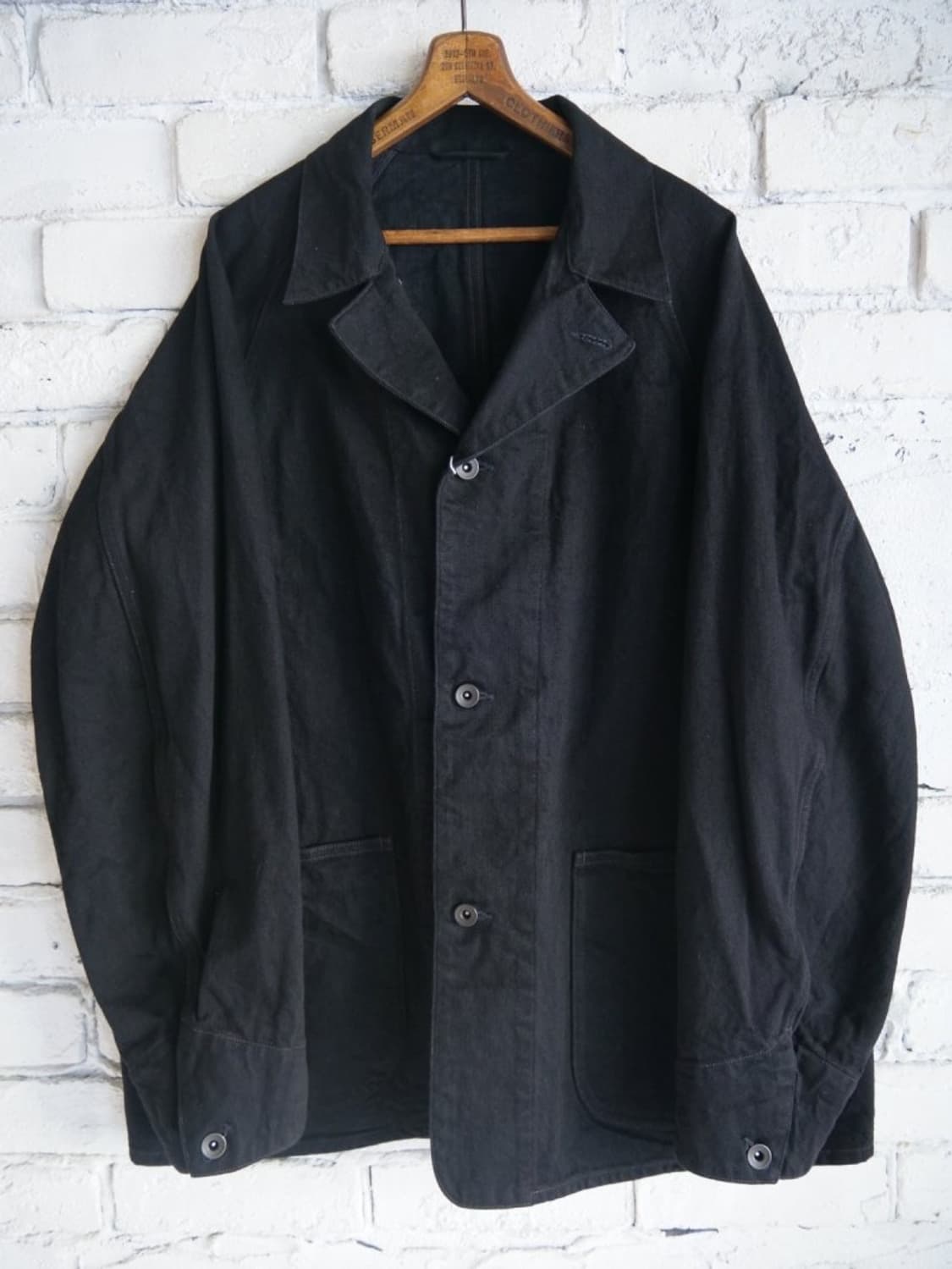 새상품 코모리 블랙 데님 워크자켓 1,2,3 상품이미지1