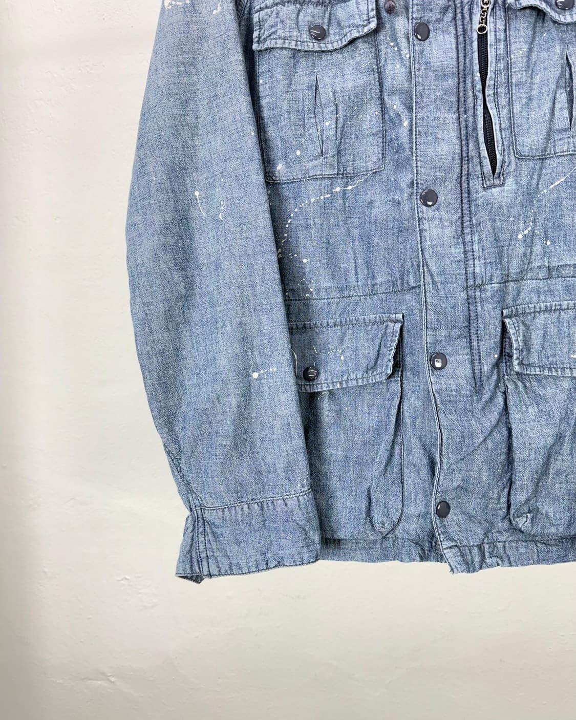 데님 앤 서플라이 랄프로렌 페인팅 사파리 데님 후디 자켓 상품이미지4