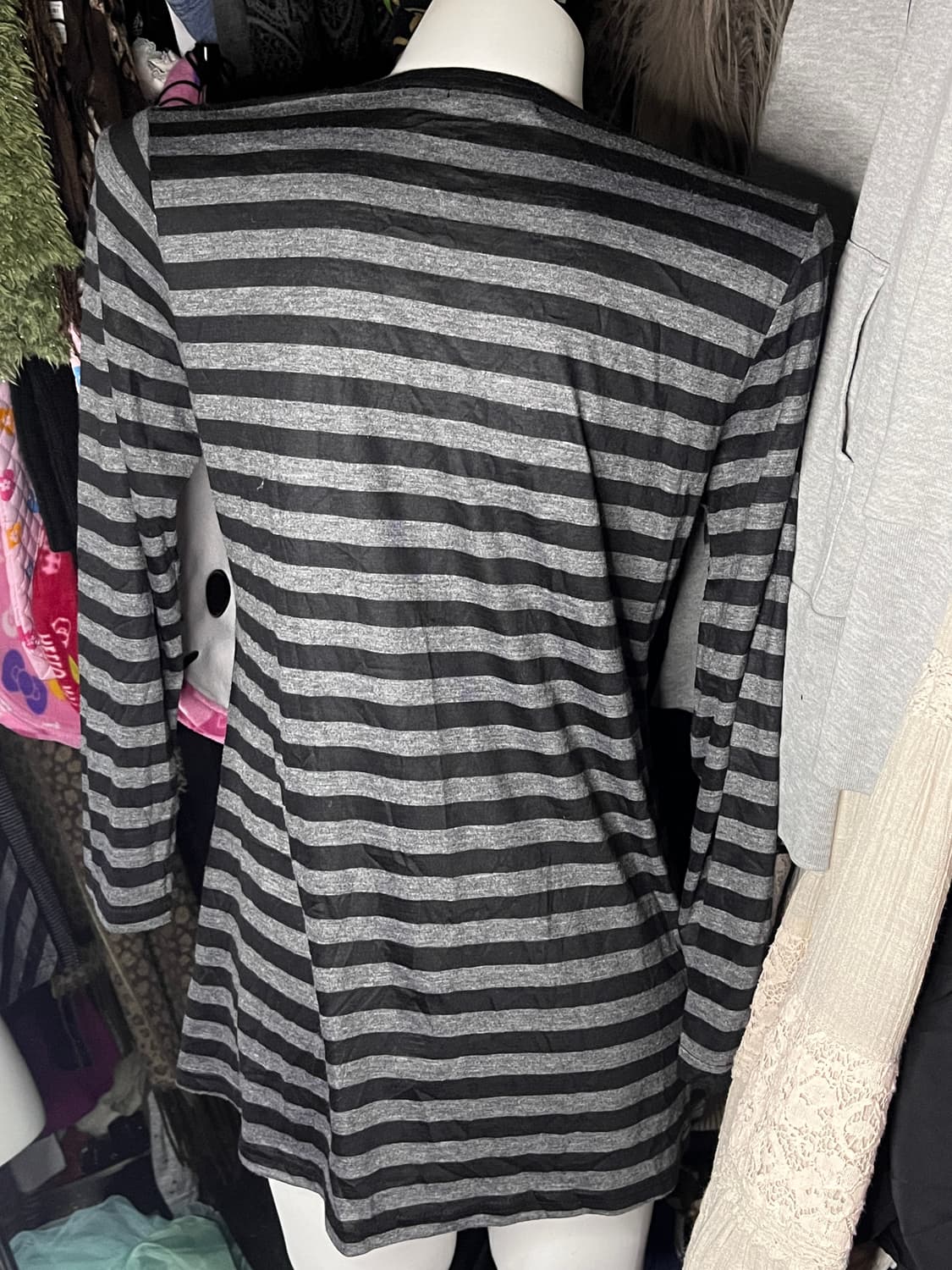 공겜여주 펑크 단가라 레이어드 긴팔 상품이미지4