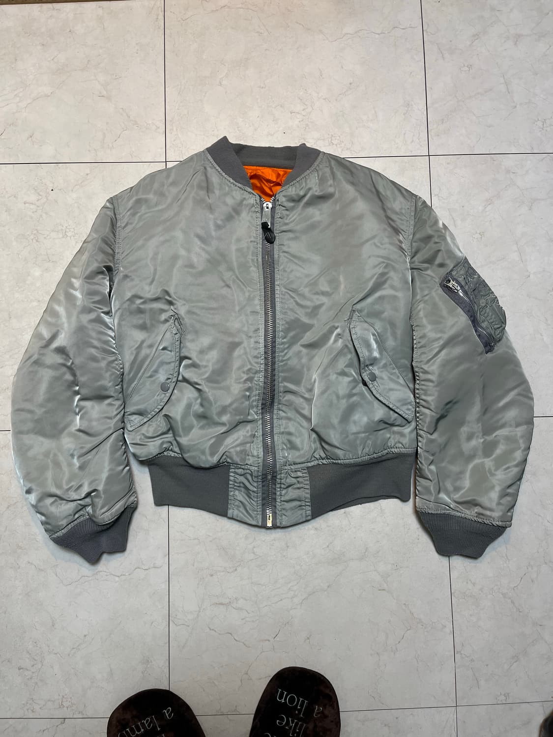 80's 알파 인더스트리 리버시블 ma-1 봄버 L 상품이미지1