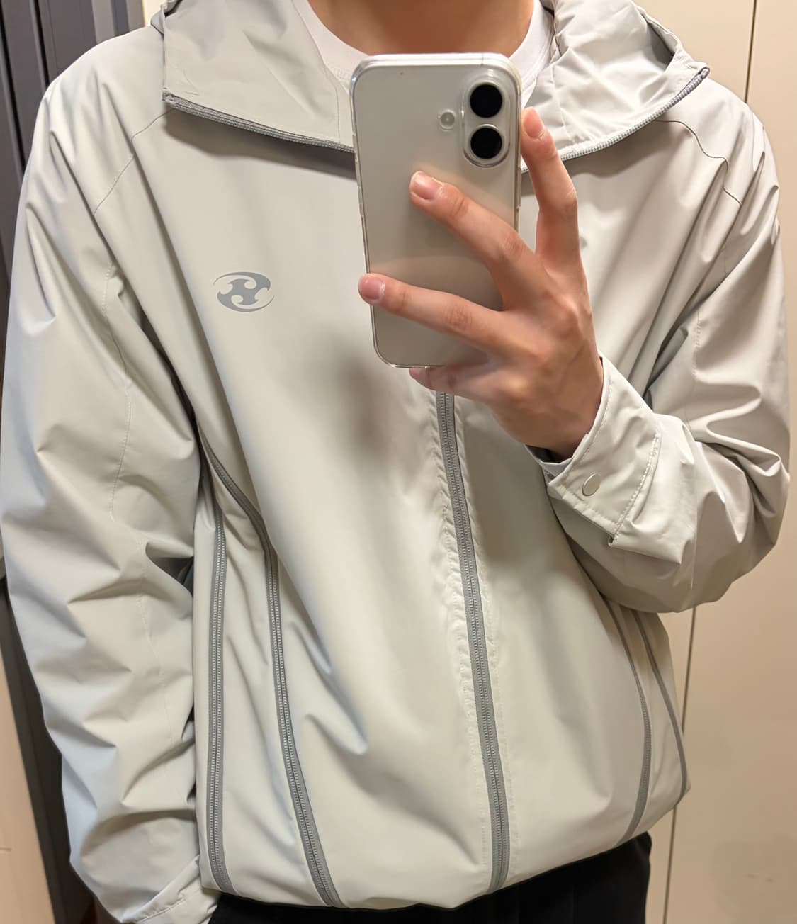 산산기어 오프화이트 지퍼자켓  상품이미지2