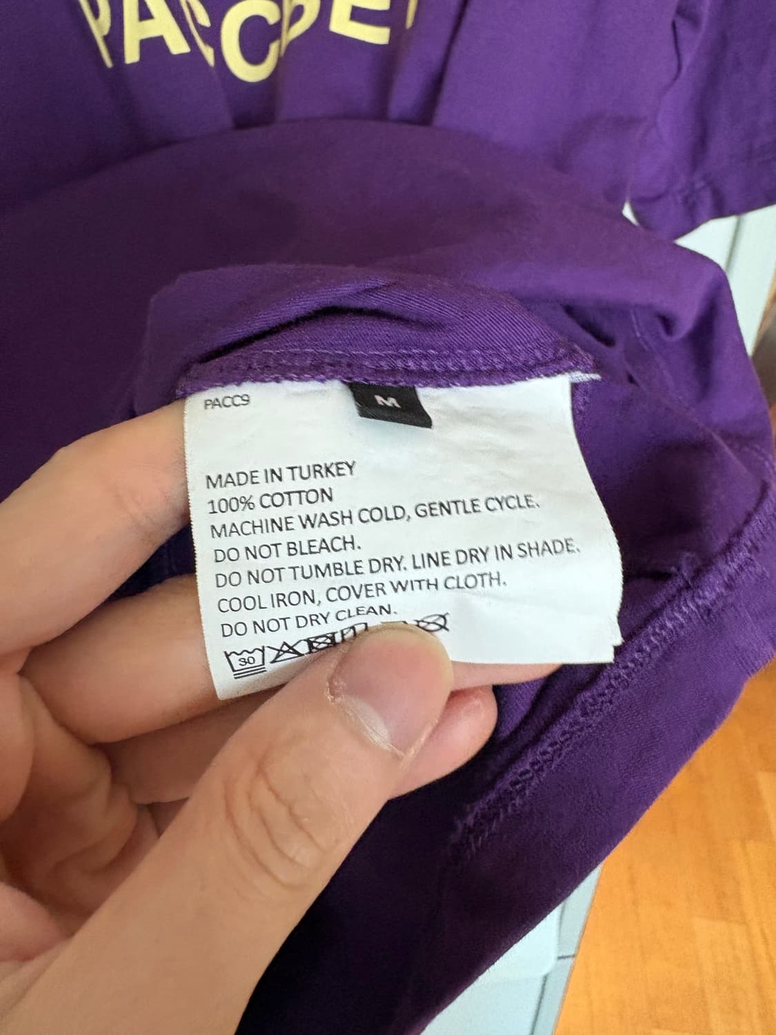 [M]라스벳 고샤 티셔츠 퍼플 상품이미지3