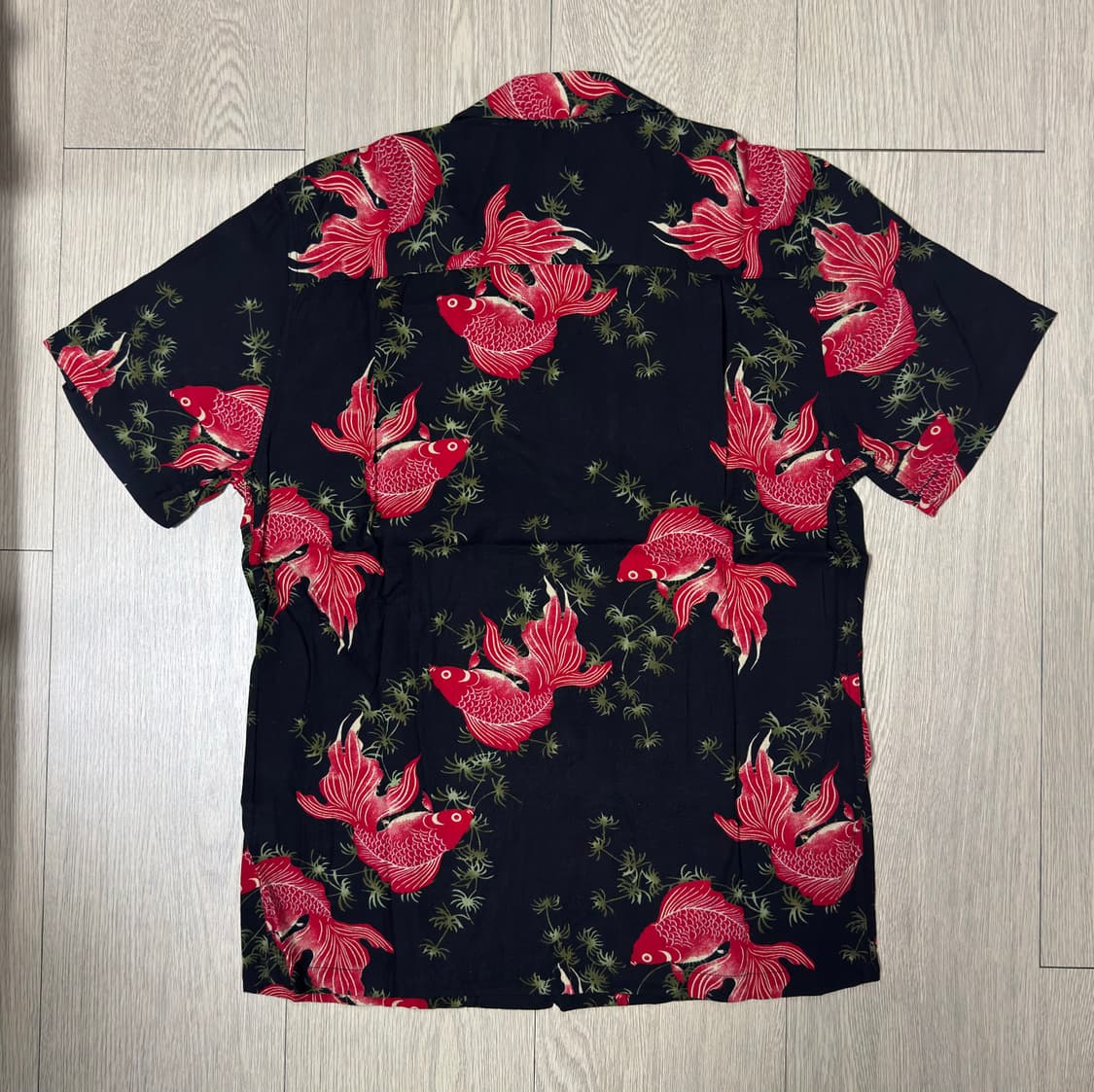 빈티지 금붕어 하와이안 셔츠 M (90~95정도) 상품이미지3