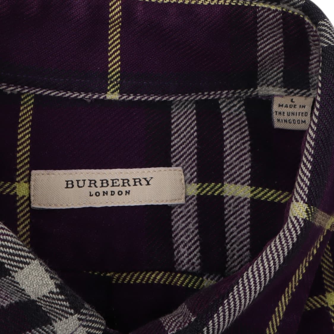 버버리 런던 퍼플 노바체크 셔츠 상품이미지8