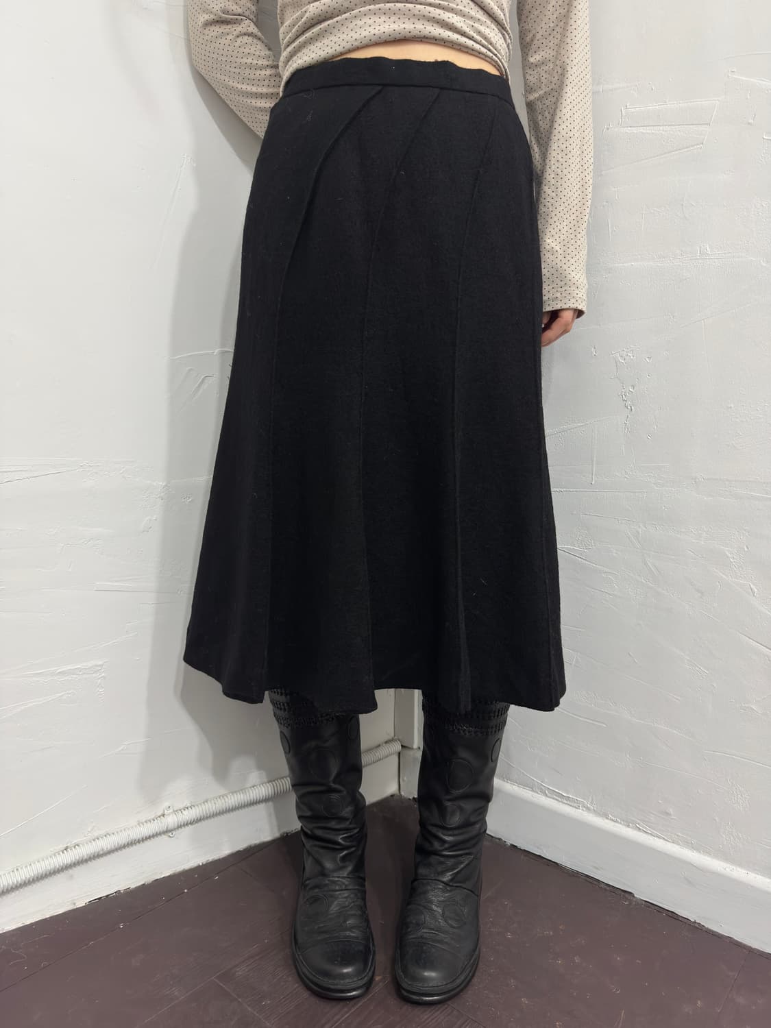 design wool skirt 상품이미지3