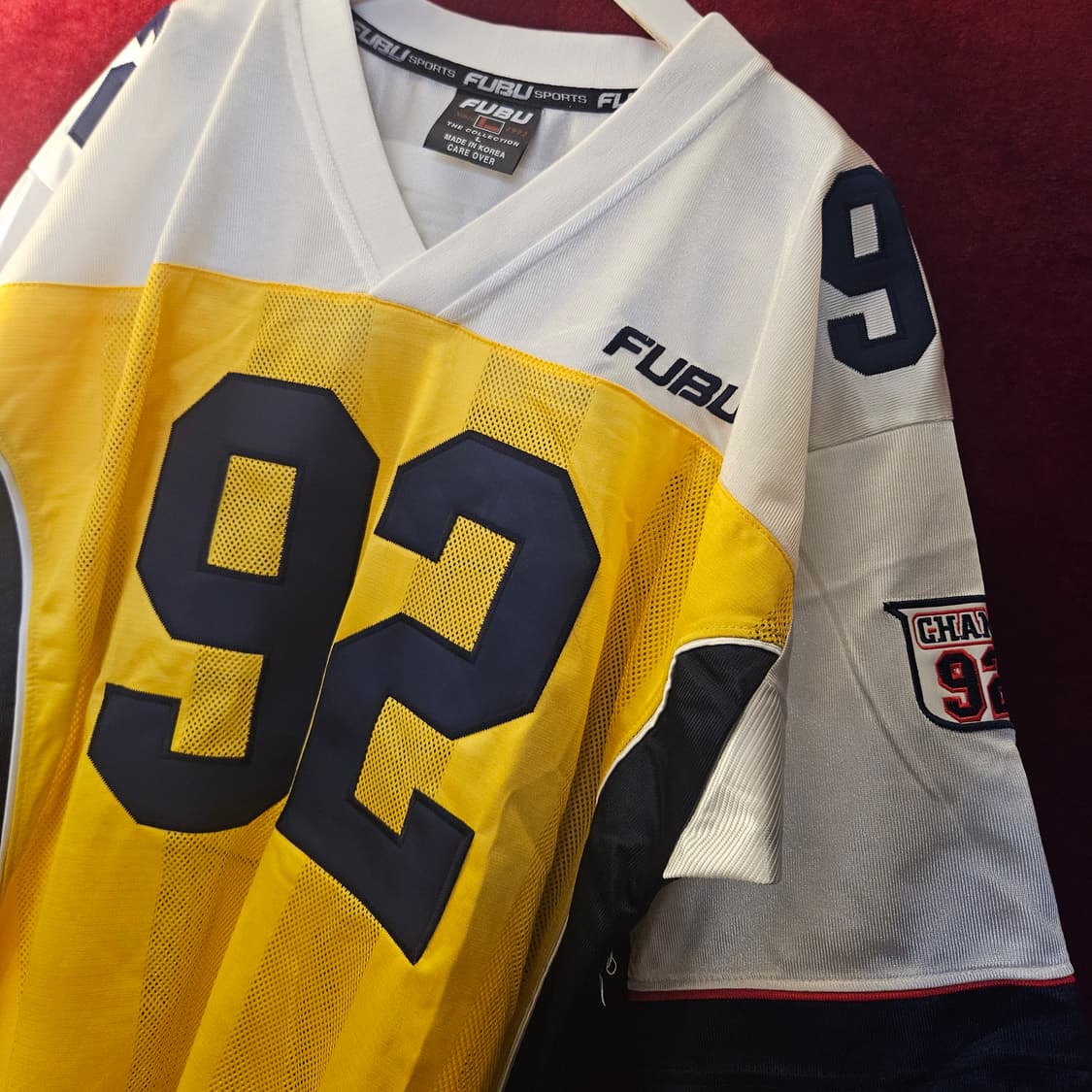 후부(FUBU) 챔스 블록 코어 매쉬 럭비 저지 L size 상품이미지3