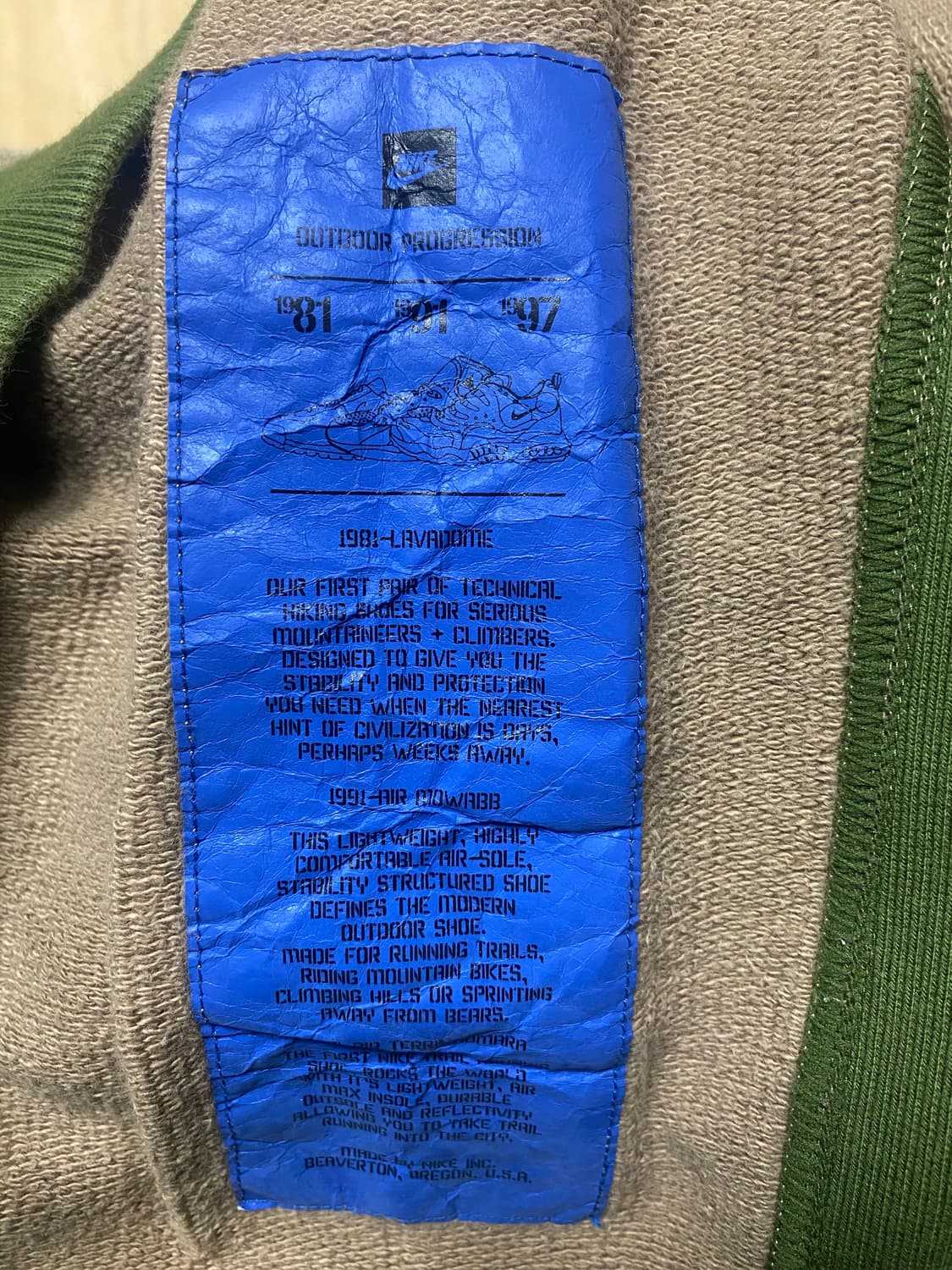 05년식 나이키 ACG 버티컬 스티치 크루넥 (XL) 상품이미지6