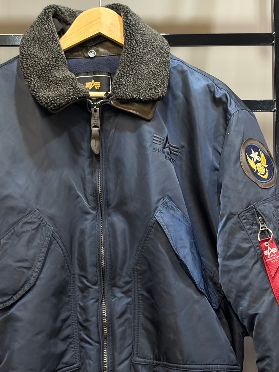 (XL) 알파인더스트리 레더카라 ma-1 항공점퍼 14.9  상품이미지3