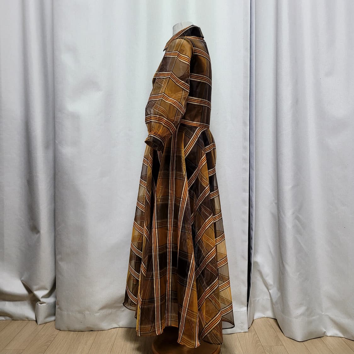 씨호린 체크원피스 상품이미지2