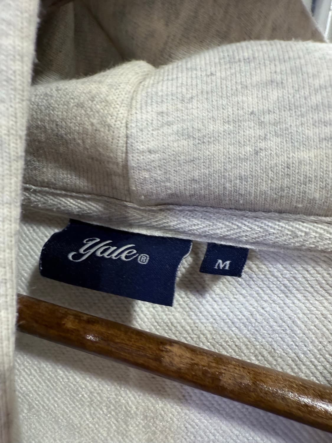 예일 멜란지 크롭 후드집업 상품이미지2