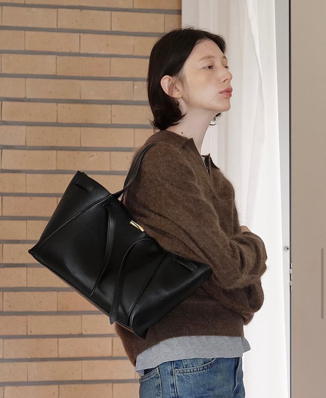 에임에이지 숄더백, 가방 블랙 (새상품) 상품이미지3