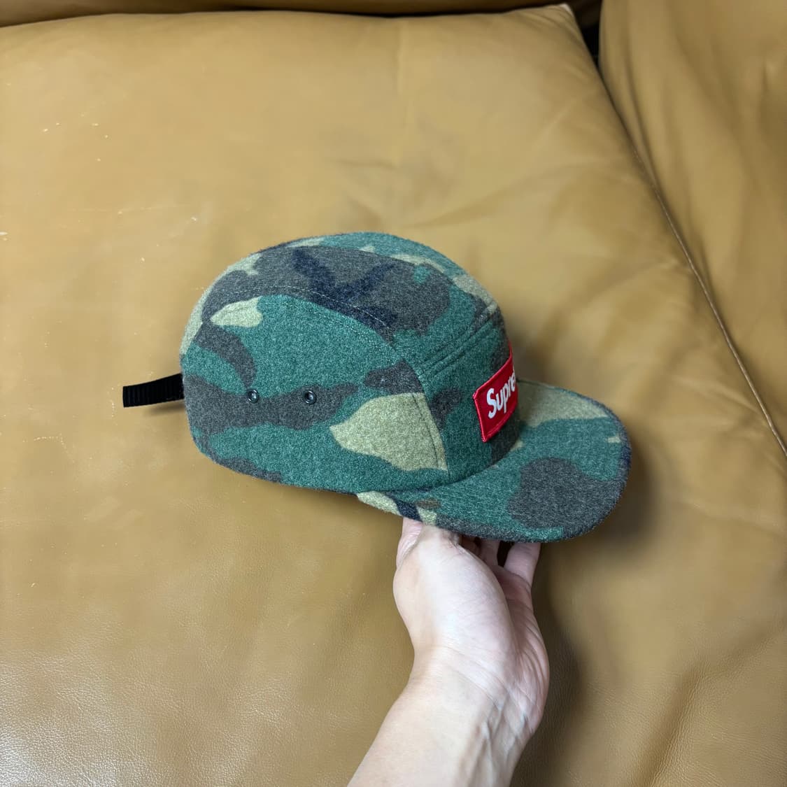 슈프림 캠프캡 모자 박스로고 우드랜드 카모 상품이미지3