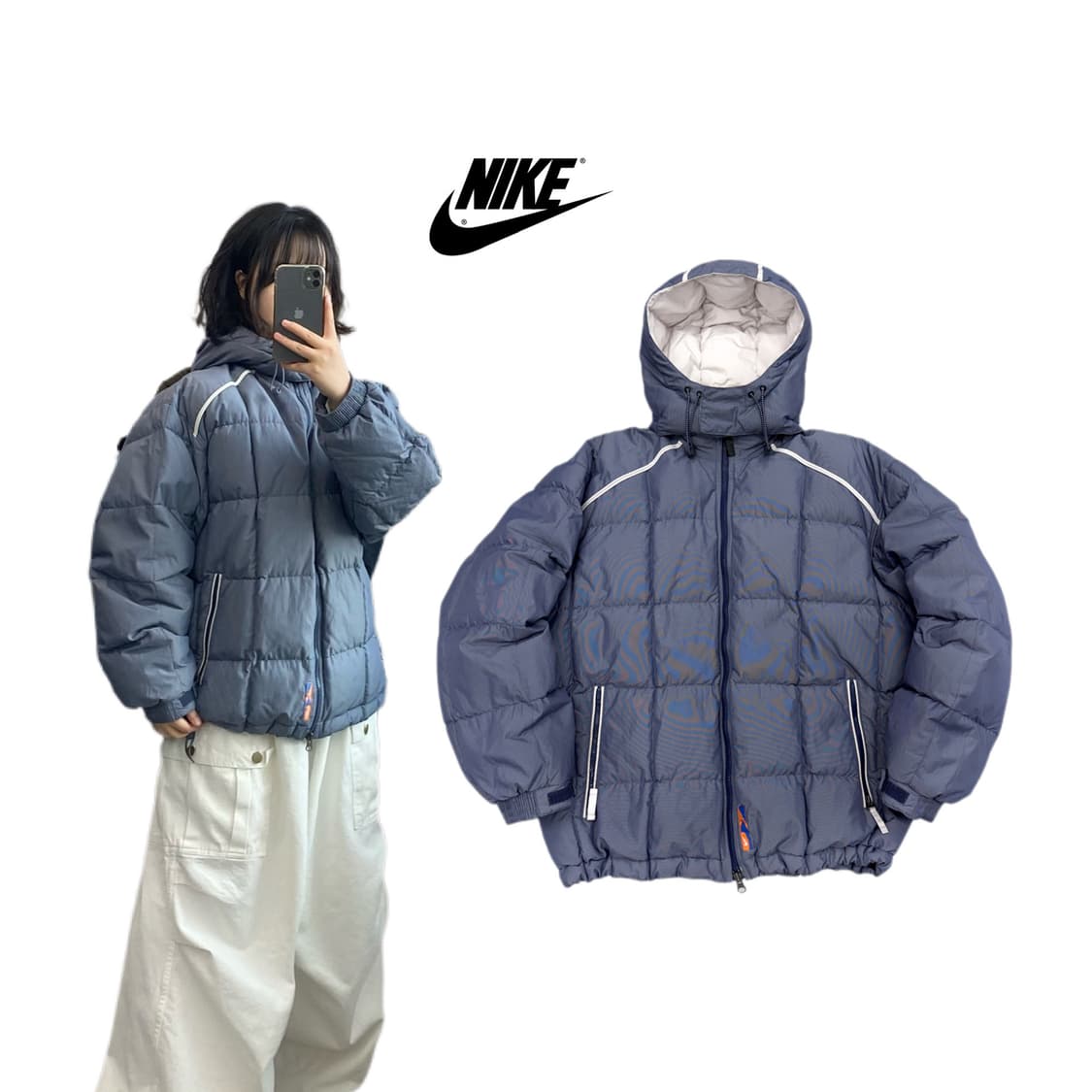 나이키 00s 고프코어 하이넥 덕다운 푸퍼 패딩 상품이미지1