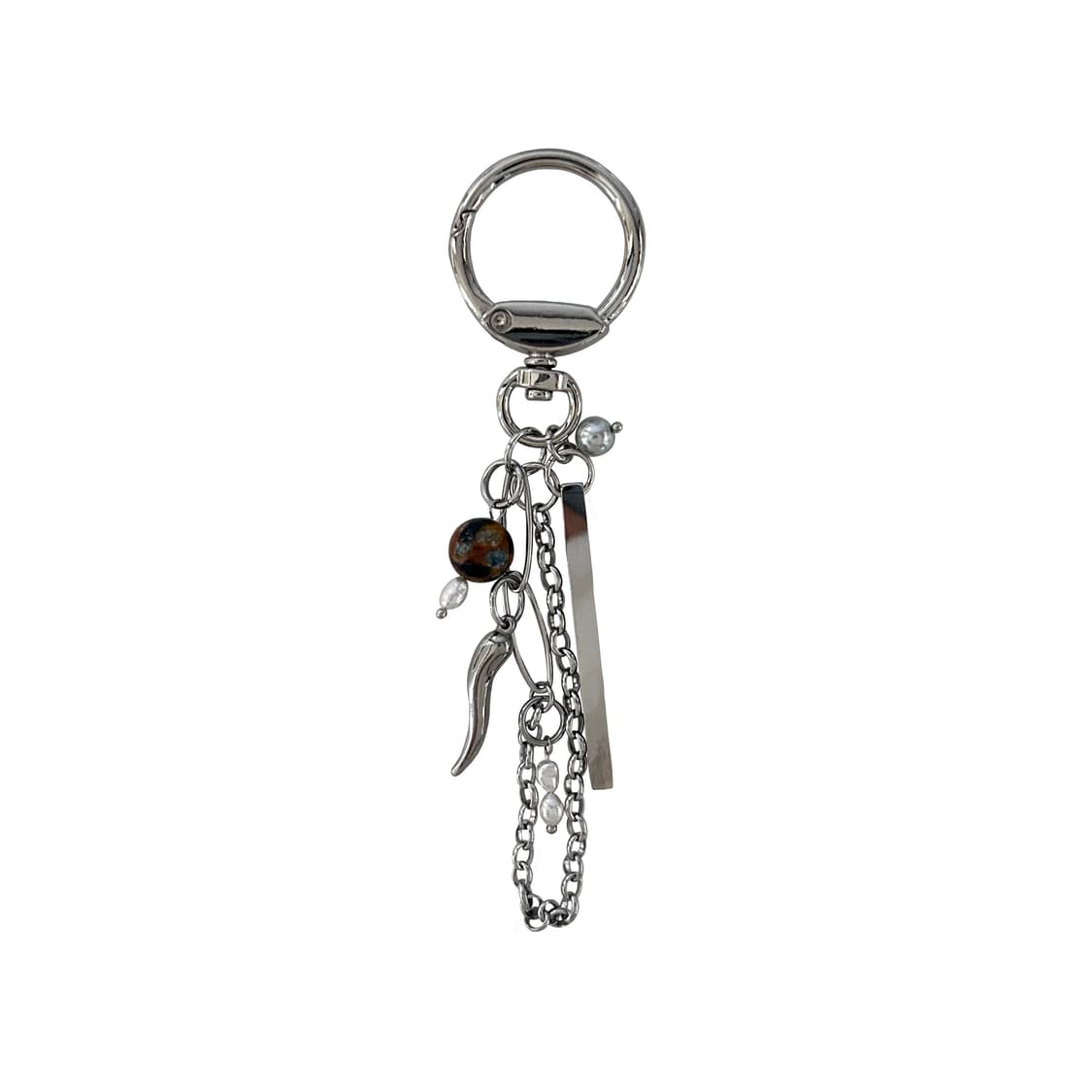 Marble silver bar keyring 상품이미지1