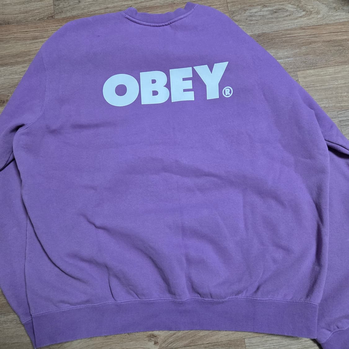 오베이 기모 맨투맨 상품이미지3