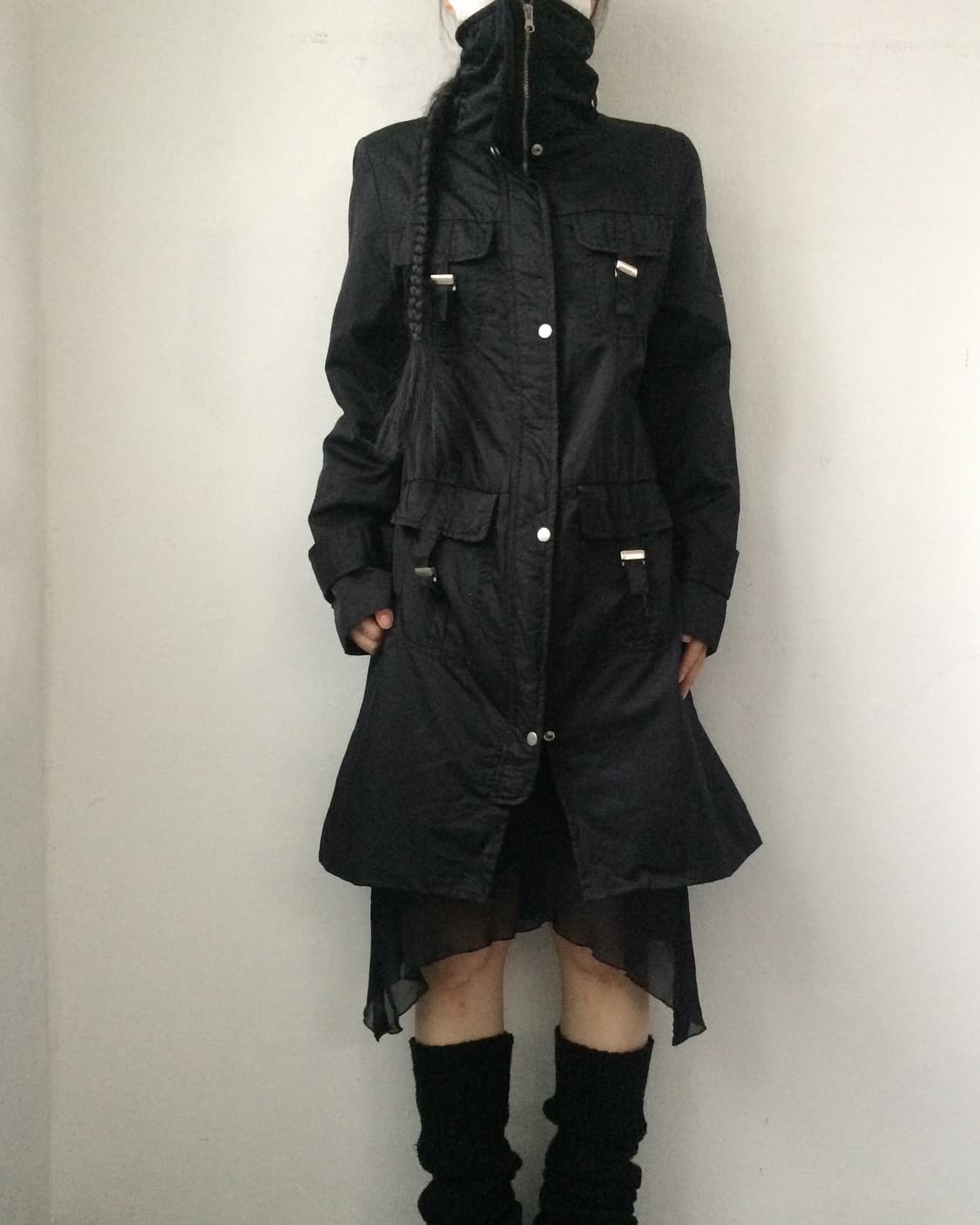 High neck multi pocket jacket 상품이미지1