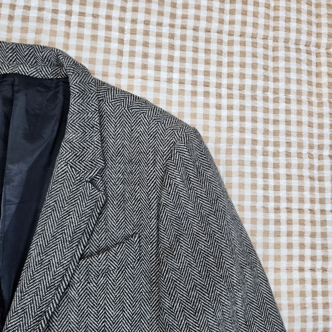 이지오 헨링본 하프코트 남자100 상품이미지3