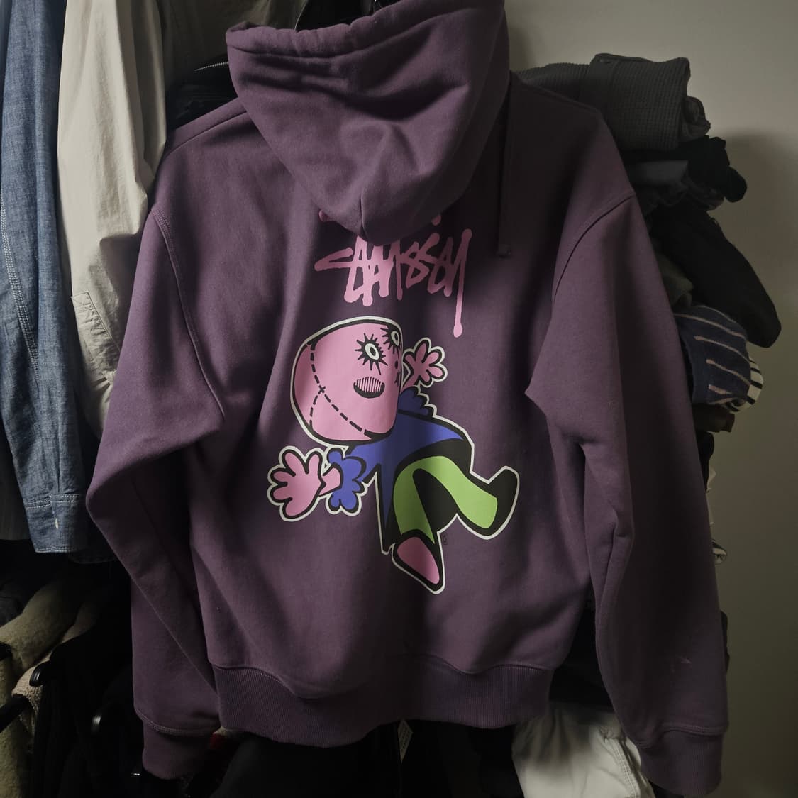(L)스투시 돌리 퍼플 보라 후드집업 팝니다. 희귀 상품이미지2