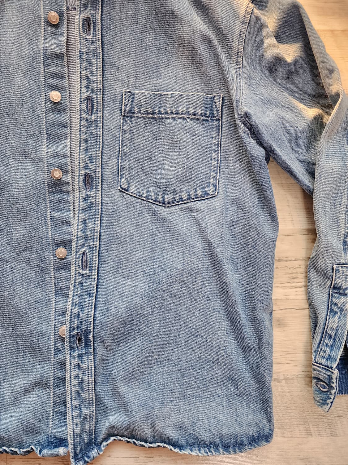 ZIOZIA 지오지아 연청 데님 자켓 팜 M(100~105) 셔켓 청자켓 상품이미지3