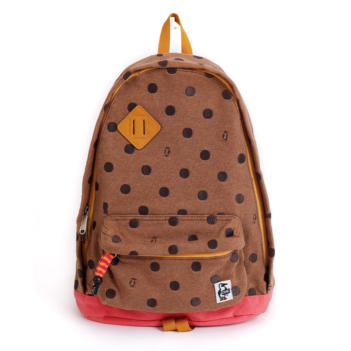 [CHUMS] 브라운 도트 스웻 × 핑크 캔버스 백팩 상품이미지1