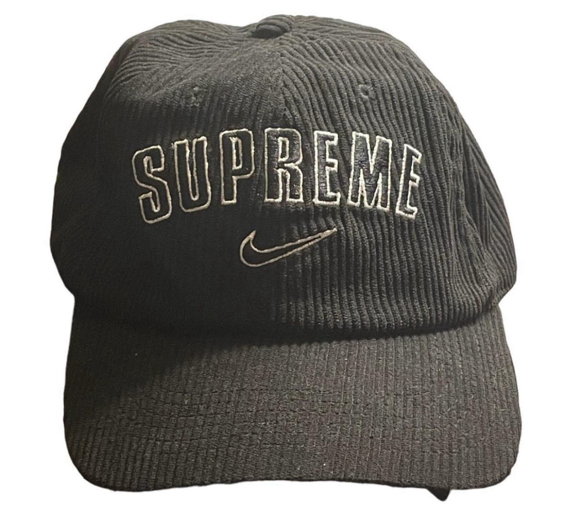 22SS 슈프림 x 나이키 아크 코듀로이 6-패널 캡 블랙 상품이미지1