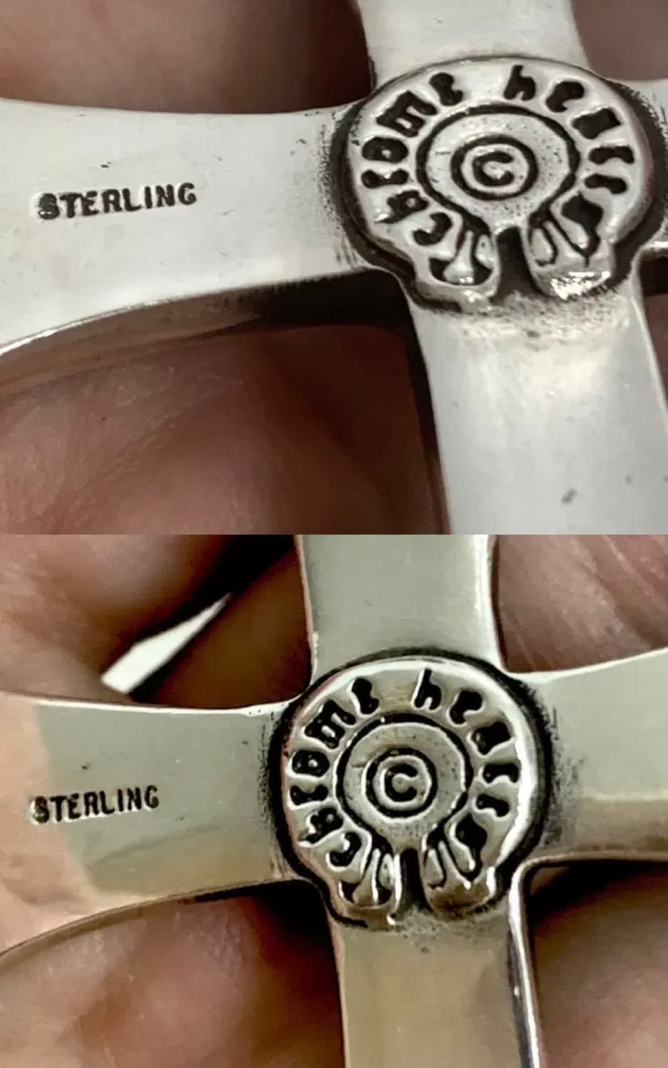 크롬하츠 라지 크로스 펜던트 위드 베일 상품이미지3