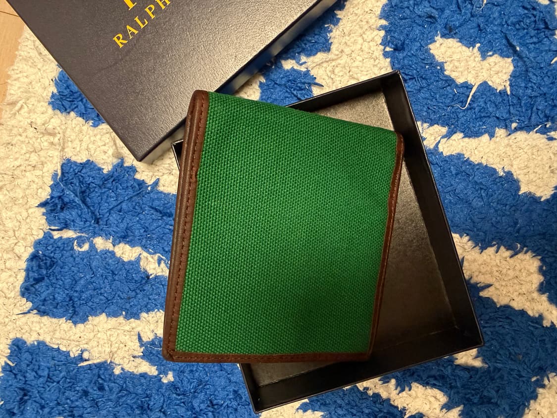 폴로 랄프로렌 그린 캔버스 반지갑 상품이미지2