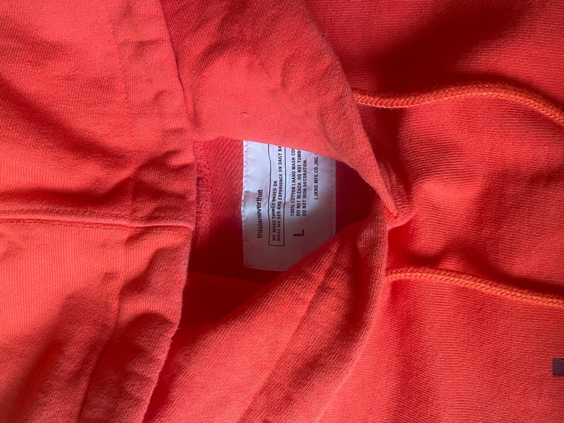 디스이즈네버댓 오렌지 후드티 상품이미지4