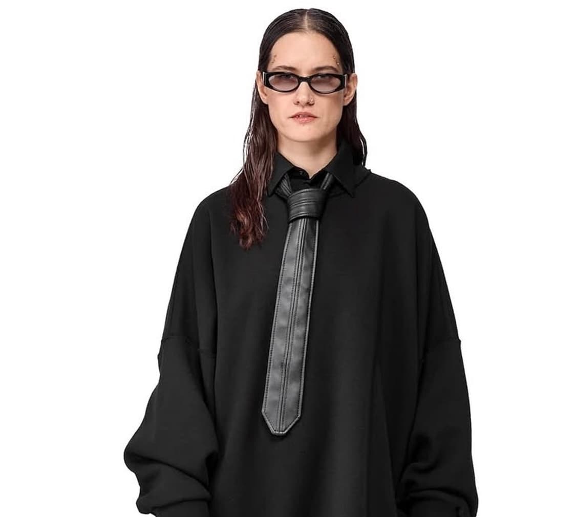 UY STUDIO 레더 넥타이 상품이미지1