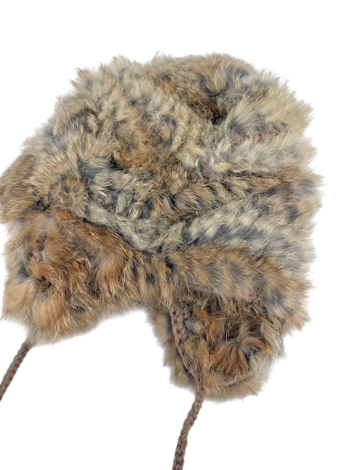 JPN 래빗 퍼 이어플랩 폼폼 비니 상품이미지2