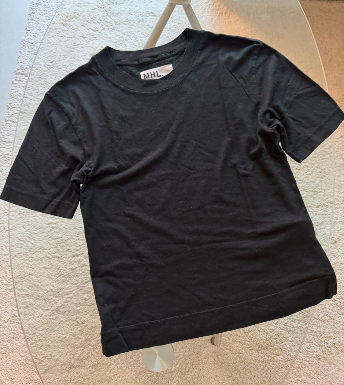 MHL simple t-shirt (black) 상품이미지6