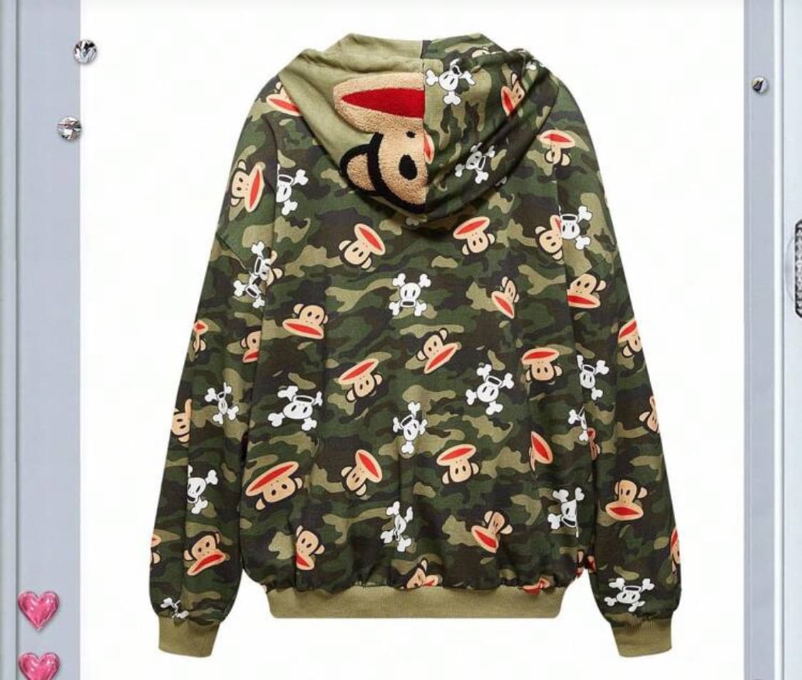 폴프랭크 카모 후드집업 XS 상품이미지1
