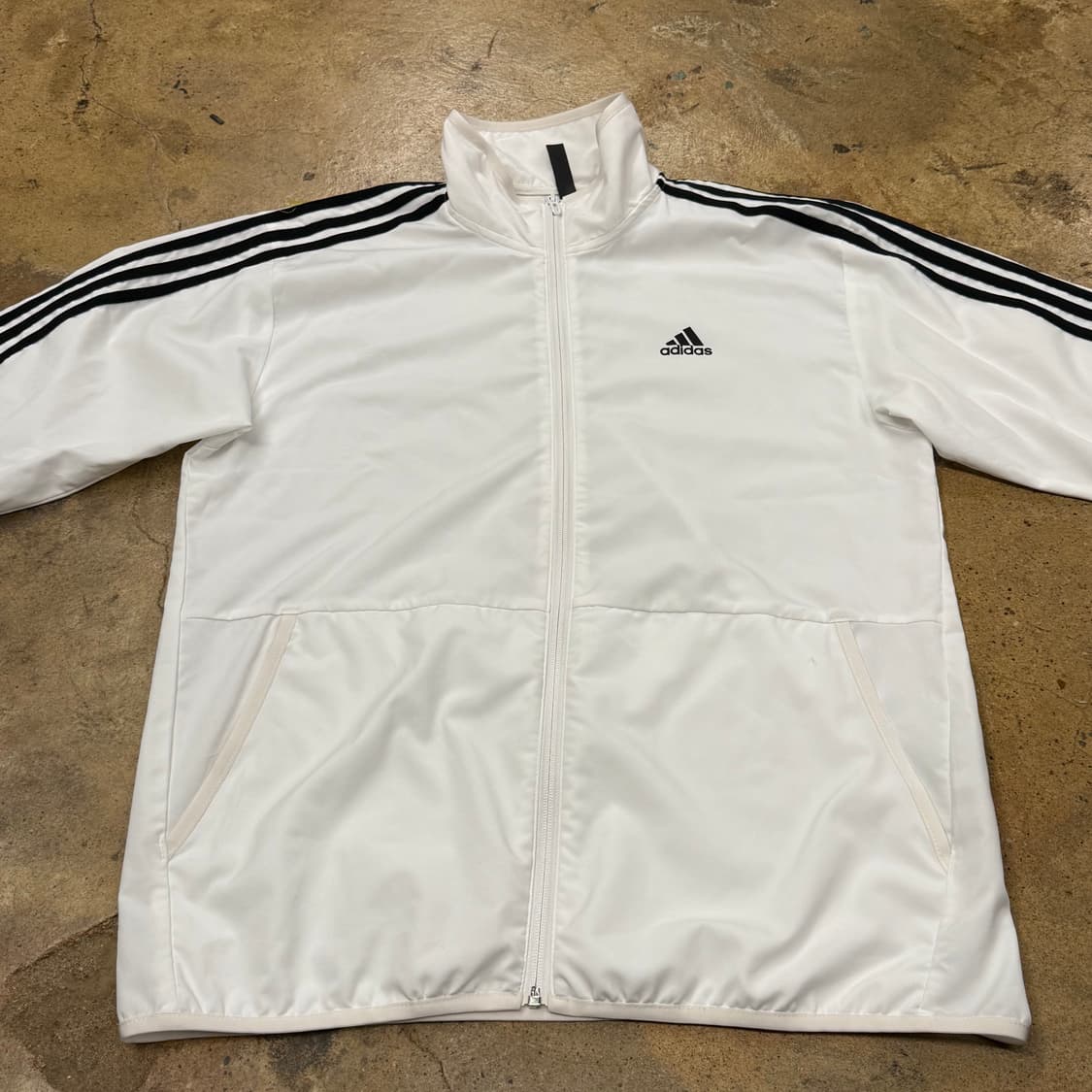 [정품/XL] 아디다스 화이트 삼선 트랙탑 져지 자켓 b15 상품이미지3