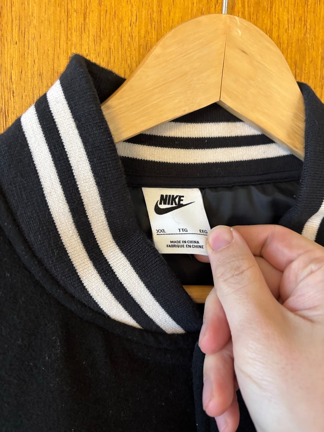 나이키 블랙 바시티 자켓 상품이미지3