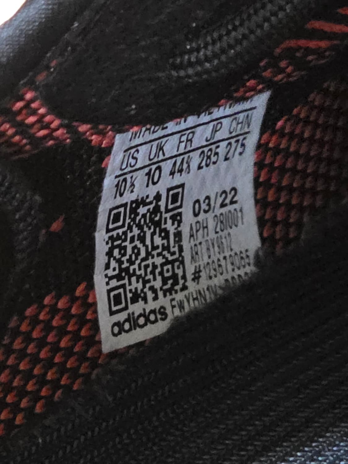 아디다스 이지부스트 350V2 코어블랙레드 상품이미지5