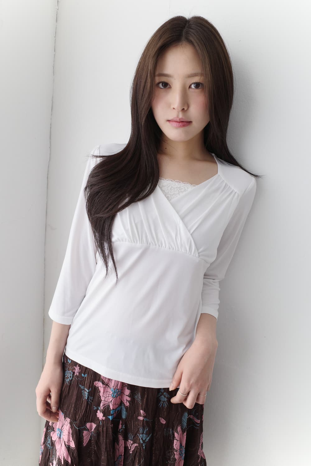lace shirring T  상품이미지2