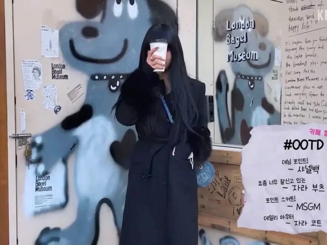 자라 프리미엄 소매 퍼 롱코트 (새은 착용) 상품이미지8