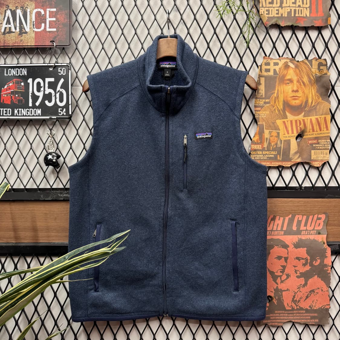 파타고니아 베터 스웨터 베스트 집업 전면 집업 포켓 포인트 네이비 상품이미지1