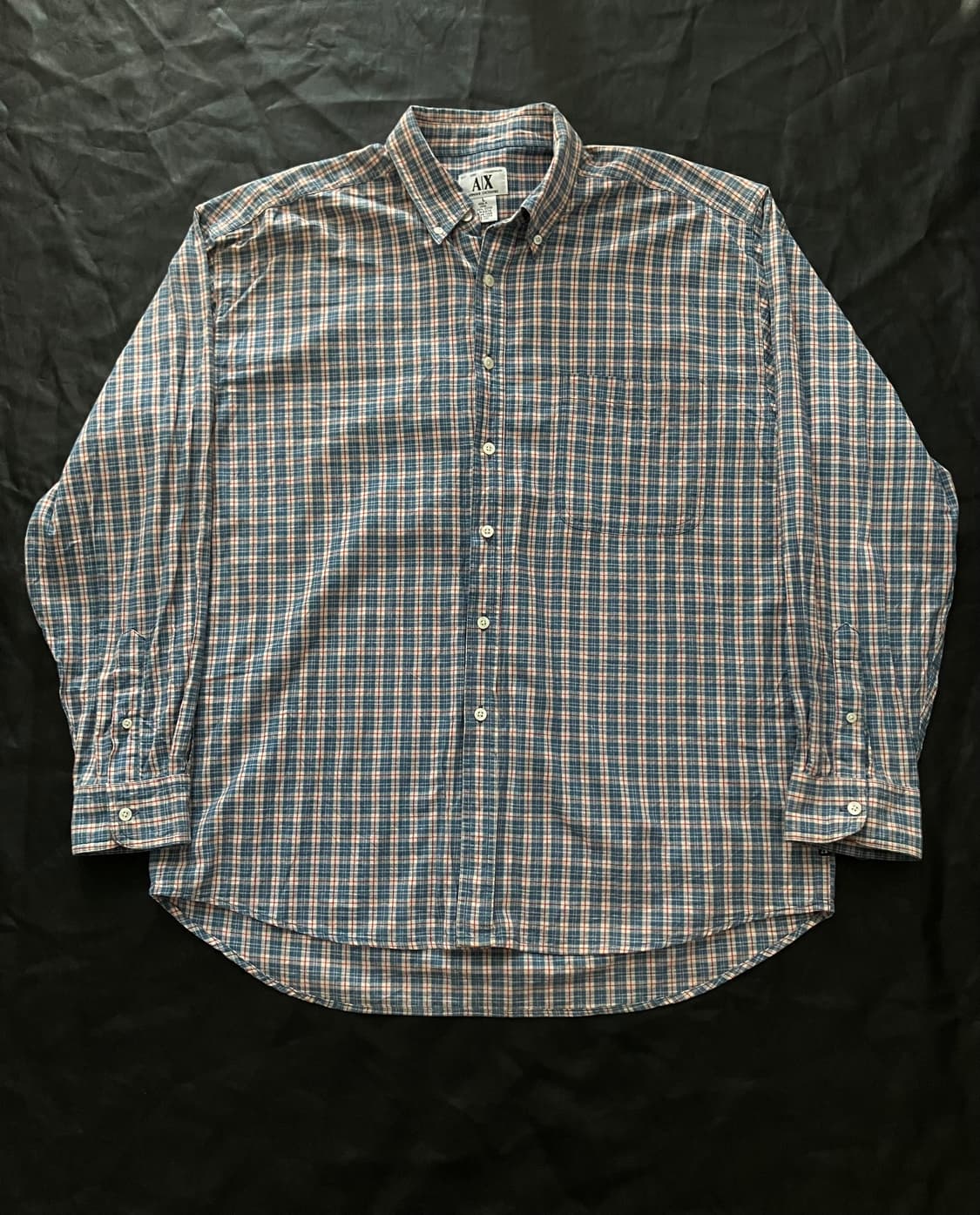 00s 조르지오 아르마니 EXCHANGE 타탄 체크 셔츠 상품이미지2