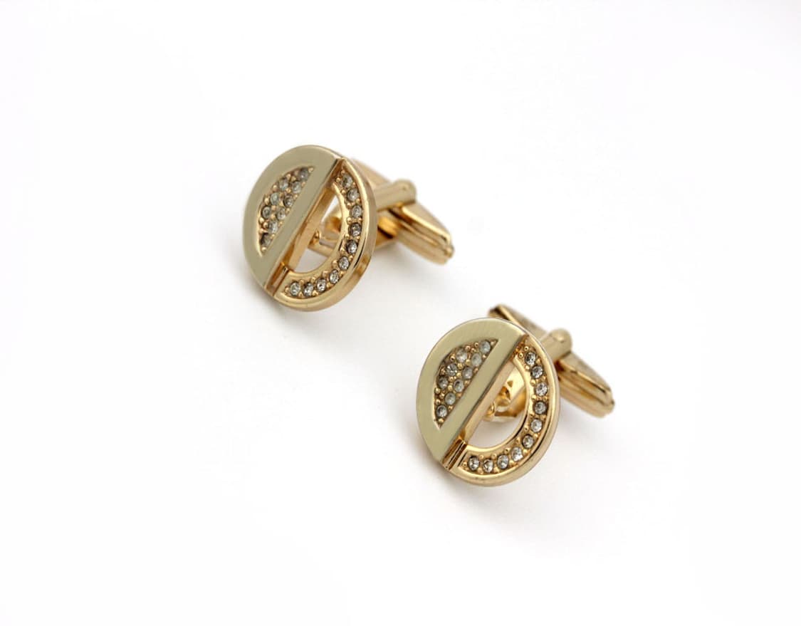 디올 A등급 CD로고 큐빅 남자 명품 커프스 빈티지 상품이미지3