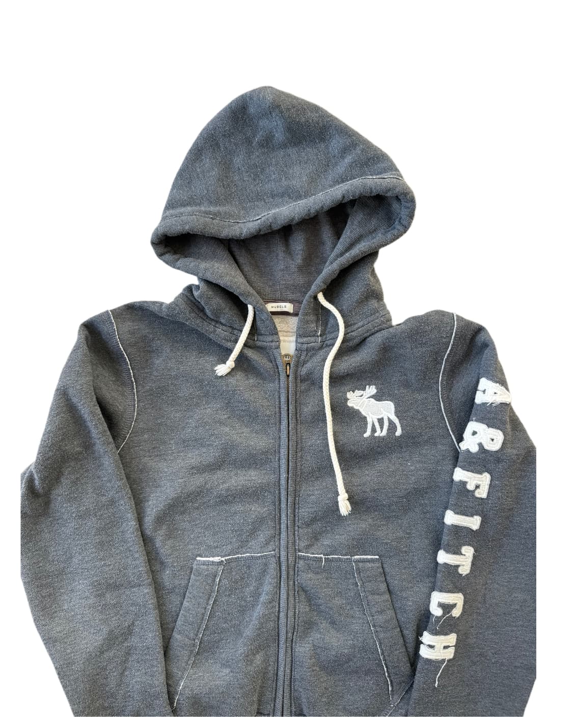 아베크롬비 회색 후드집업 상품이미지2