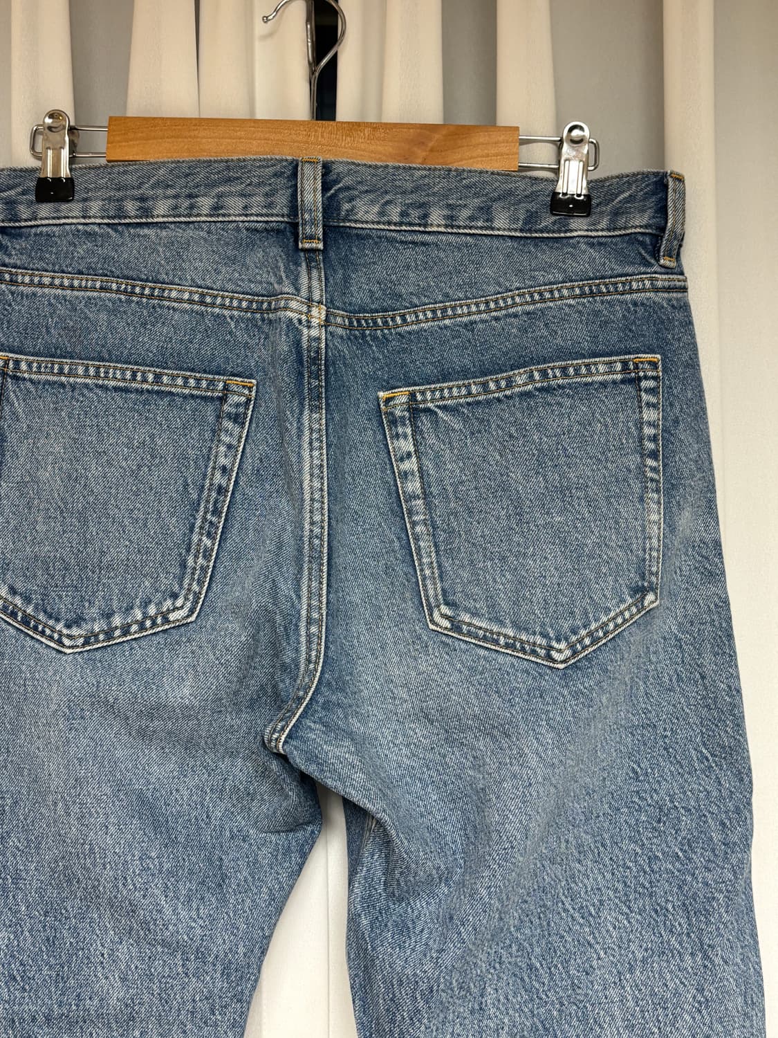 택포/S급) ARKET 라이트 블루 데님 팬츠 진 상품이미지4